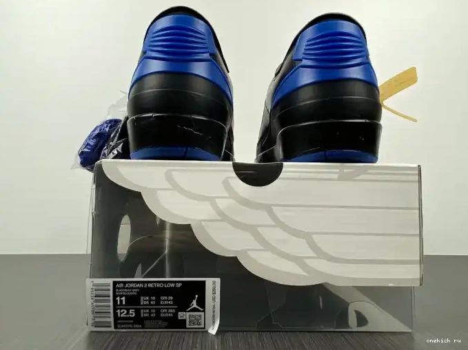 Chep Onekick 2 Black Retro Low Blue Jordan SP DJ4375-004 Off-White 0517